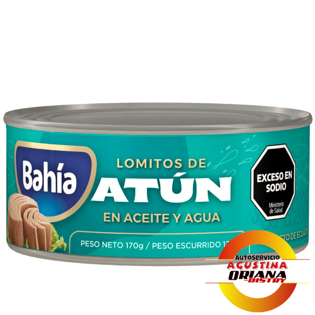 ATUN LOMITO 170G BAHIA ACEITE Y AGUA