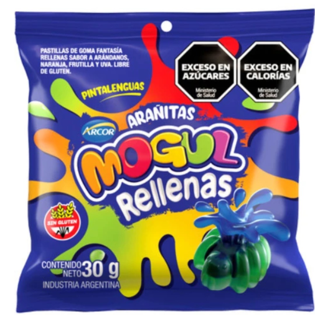GOMITAS MOGUL 30G ARAÑITAS RELLENAS