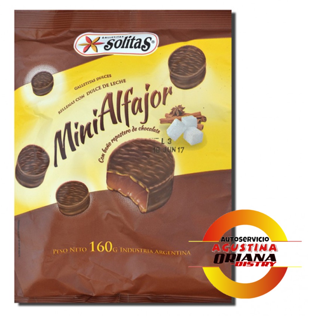GALLETITAS SOLITAS MINI ALFAJOR 160G