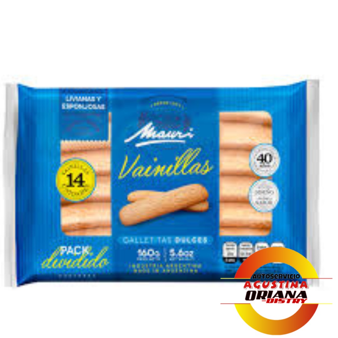 GALLETITAS MAURI VAINILLA 160G