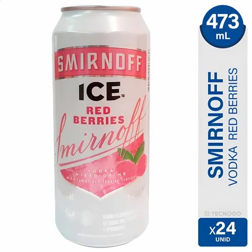 SMIRNOFF ICE LATA 473ML RED BERRIES