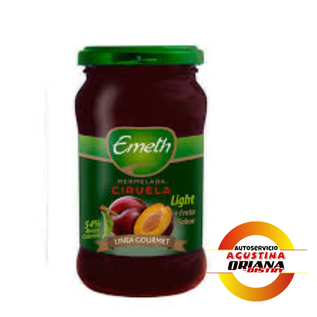 MERMELADA 390G LIGHT EMETH FRASCO CIRUELA