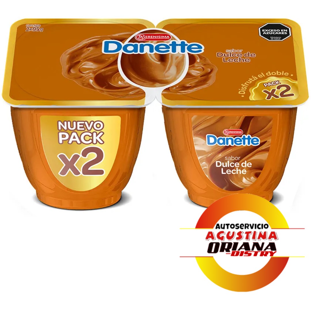 POSTRE DANETTE X 2 D D LECHE 190G