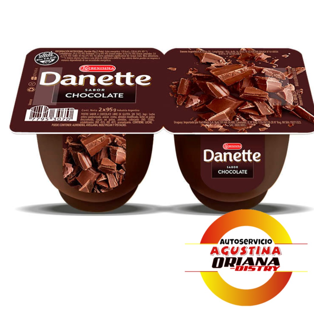 POSTRE DANETTE X 2 CHOCOLATE 190G