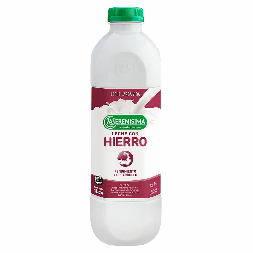 LECHE 1L SERENISIMA BOTELLA HIERRO