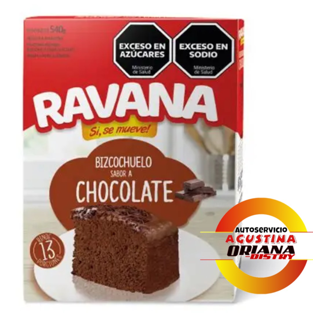 BIZCOCHUELO 540G RAVANA CHOCOLATE