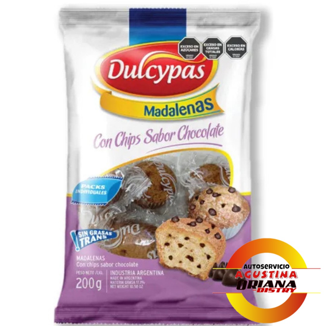 GALLETITAS MAGDALENA 200G DULCYPAS CHIPS