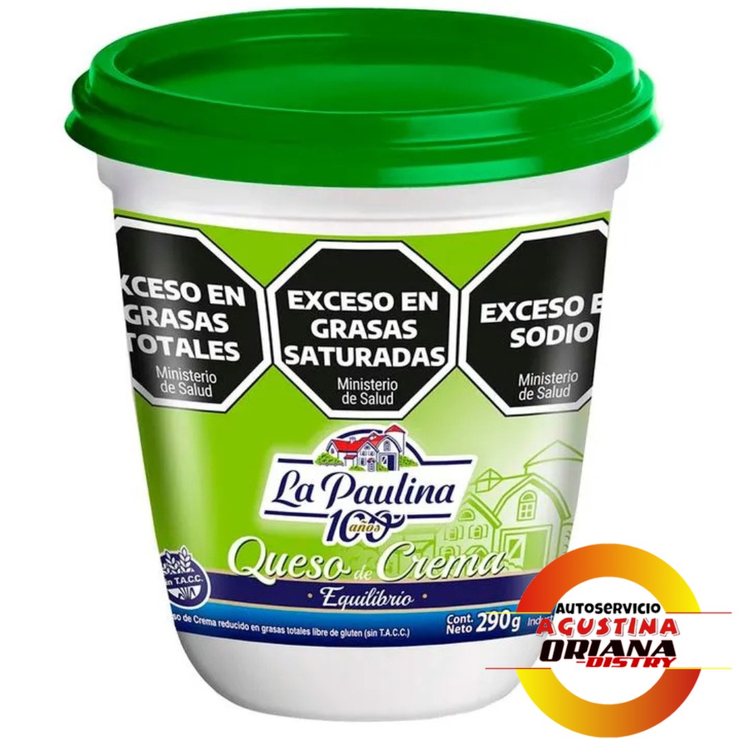 QUESO CREMA 290 PAULINA LIGHT