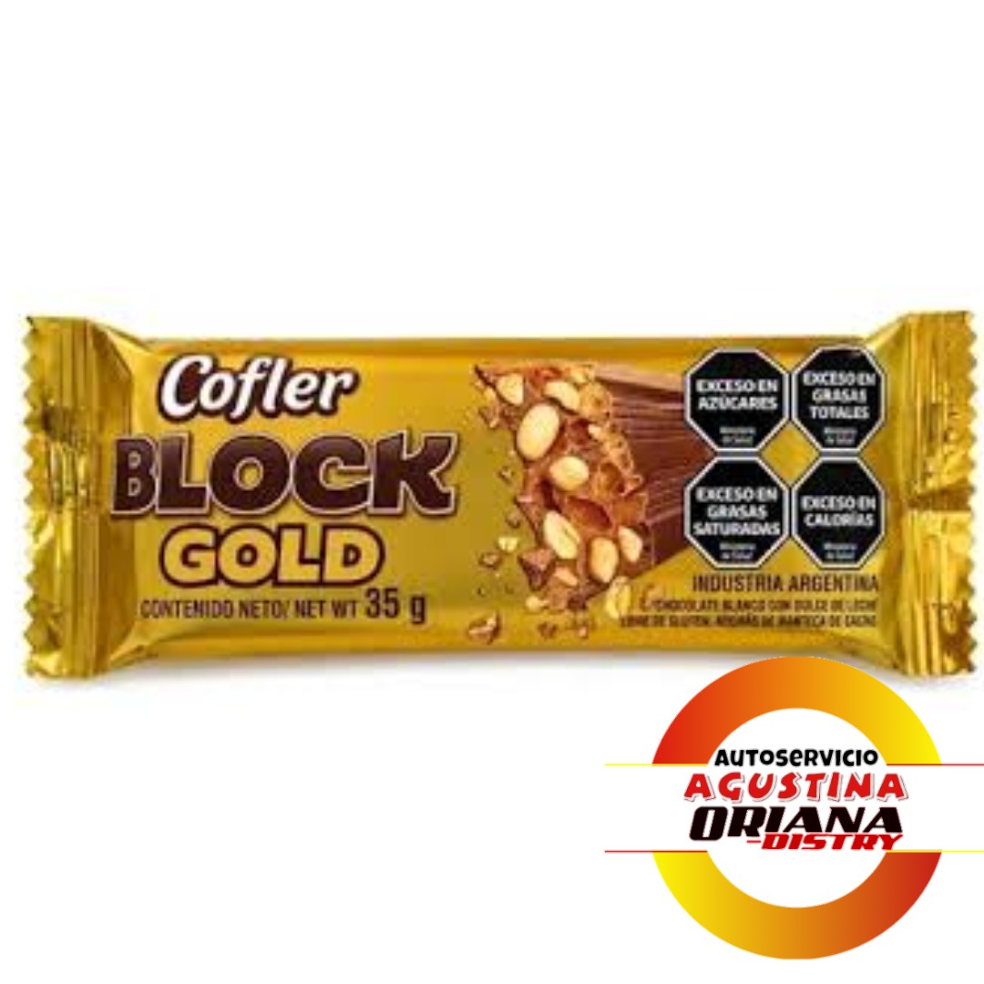 CHOCOLATE COFLER BLOCK GOLD 35G