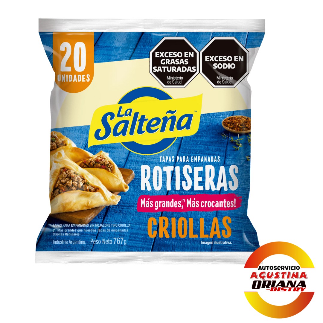 TAPAS DE EMPANADAS LA SALTEÑA CRIOLLAS