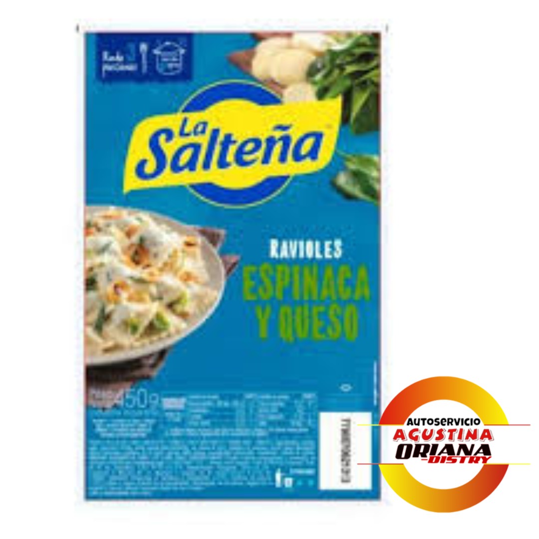 RAVIOLES LA SALTEÑA ESPINACA Y  QUESO