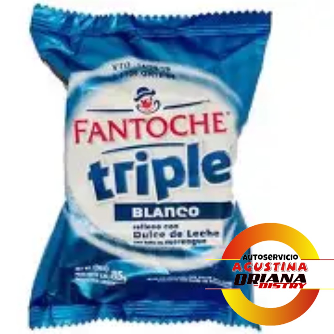 ALFAJOR FANTOCHE TRIPLE BLANCO
