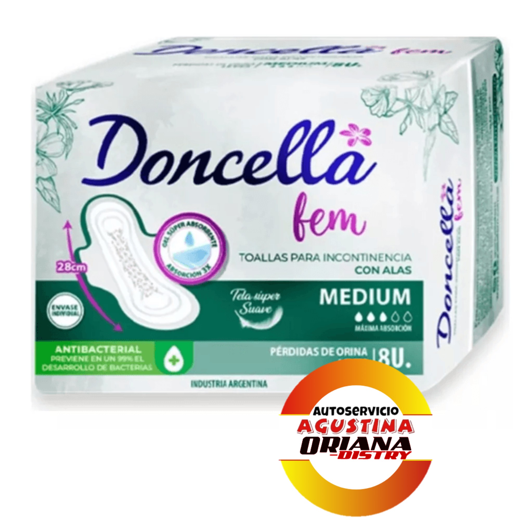 TOALLAS DONCELLA INCONTINECIA  MEDIO