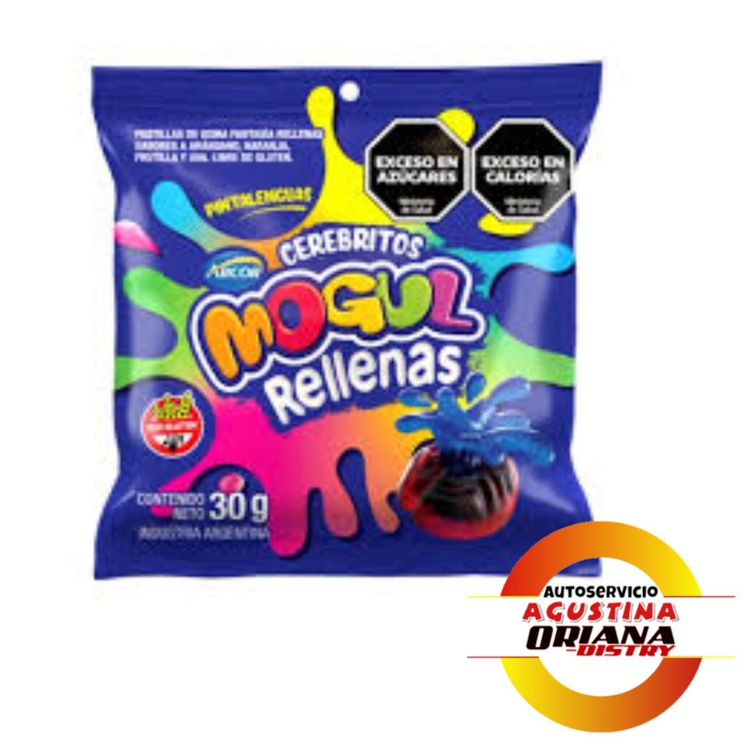 GOMITAS MOGUL 30G CEREBRITOS RELLENAS