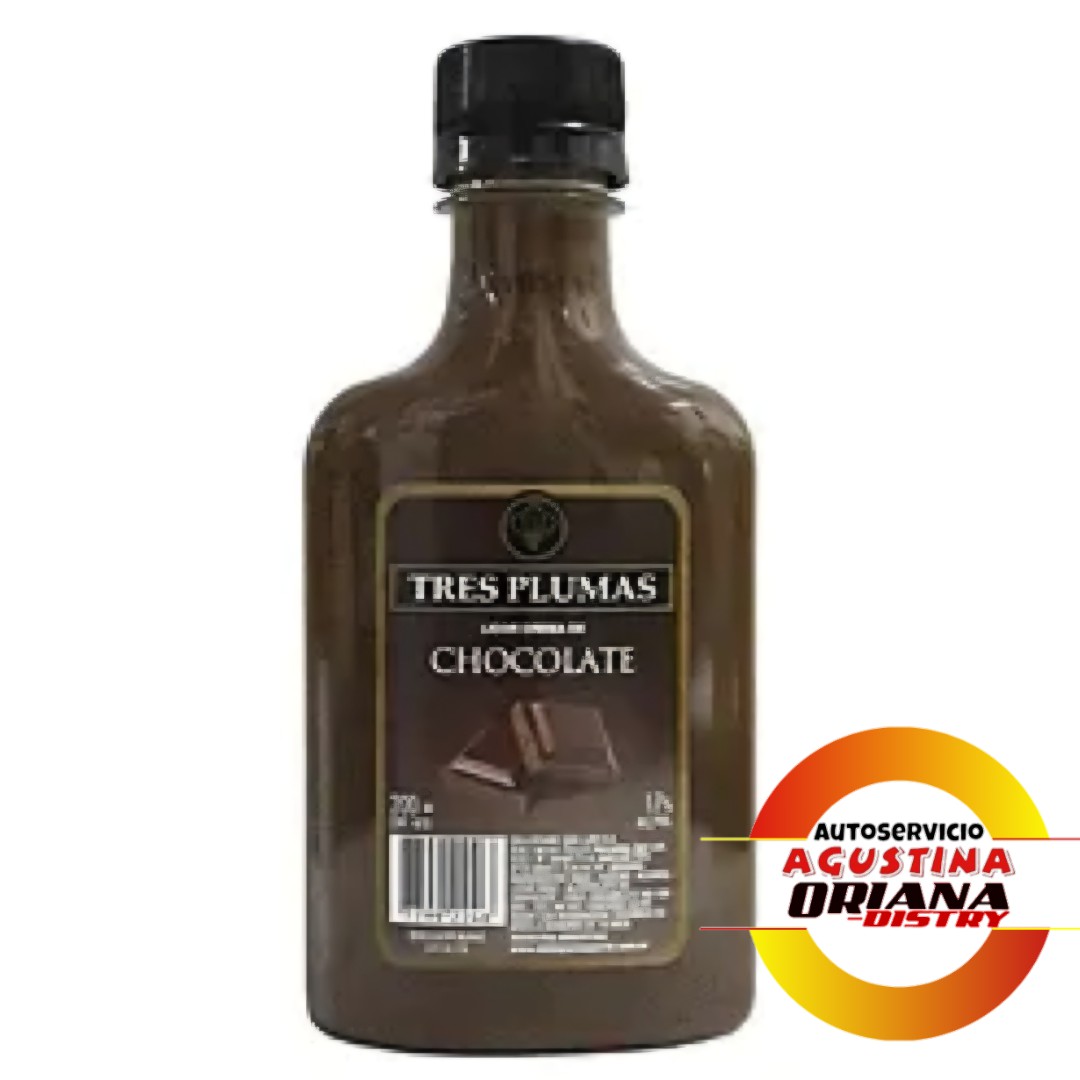 TRES PLUMAS 200ML CHOCOLATE