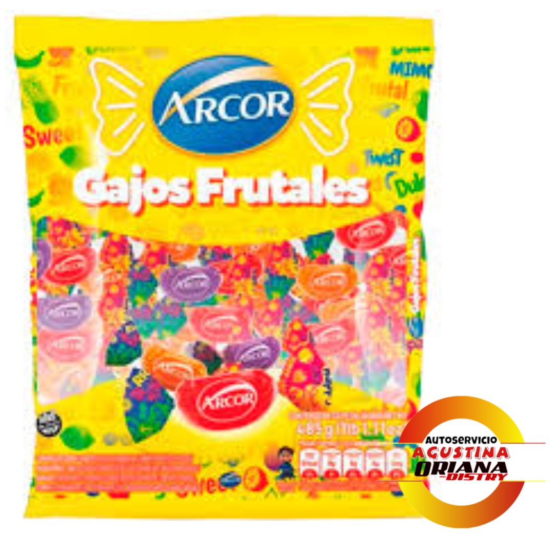 CARAMELOS ARCOR GAJOS FRUTALES 485G