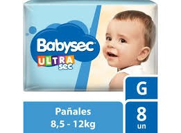 PAÑAL BABYSEC 8UN G