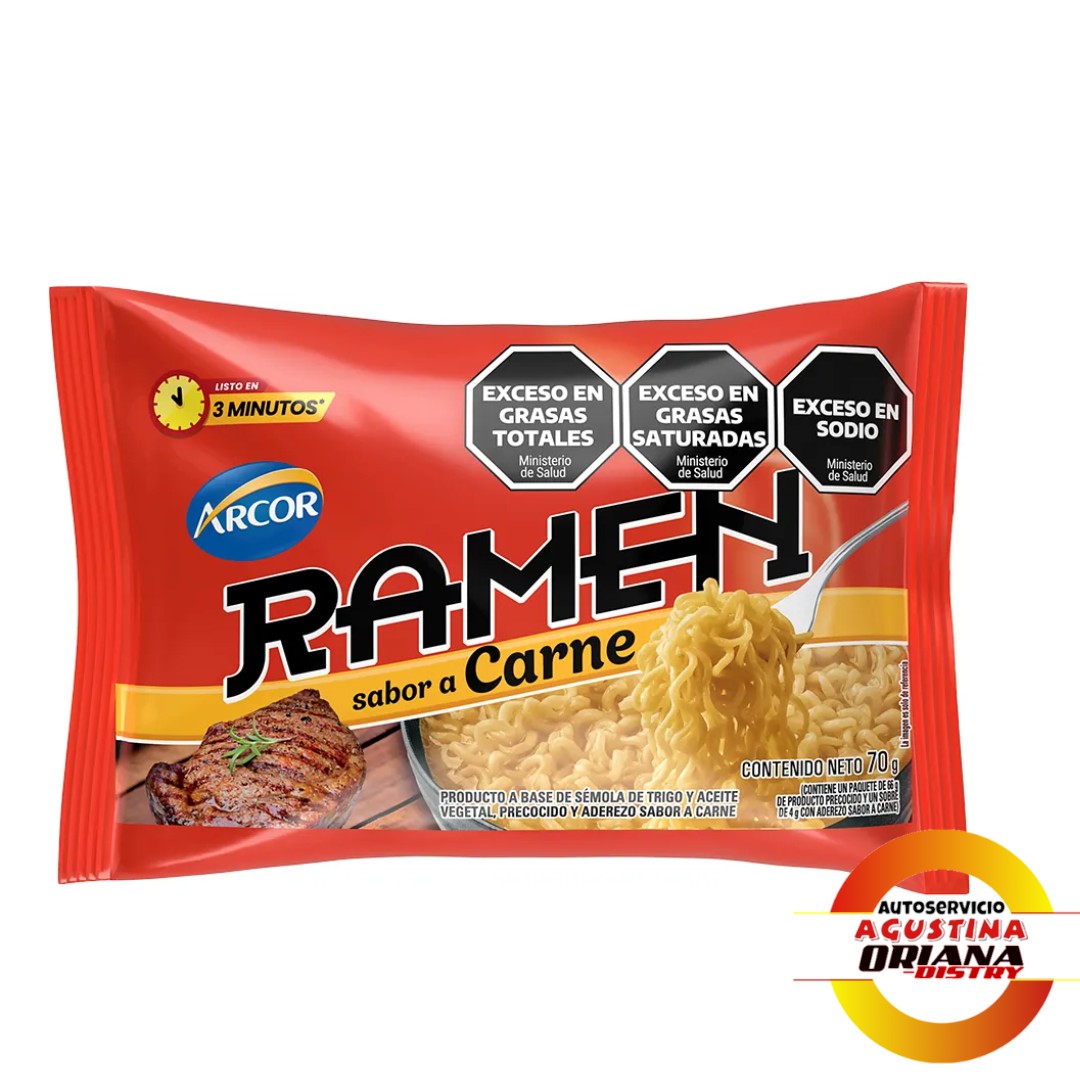 RAMEN ARCOR CARNE 70G