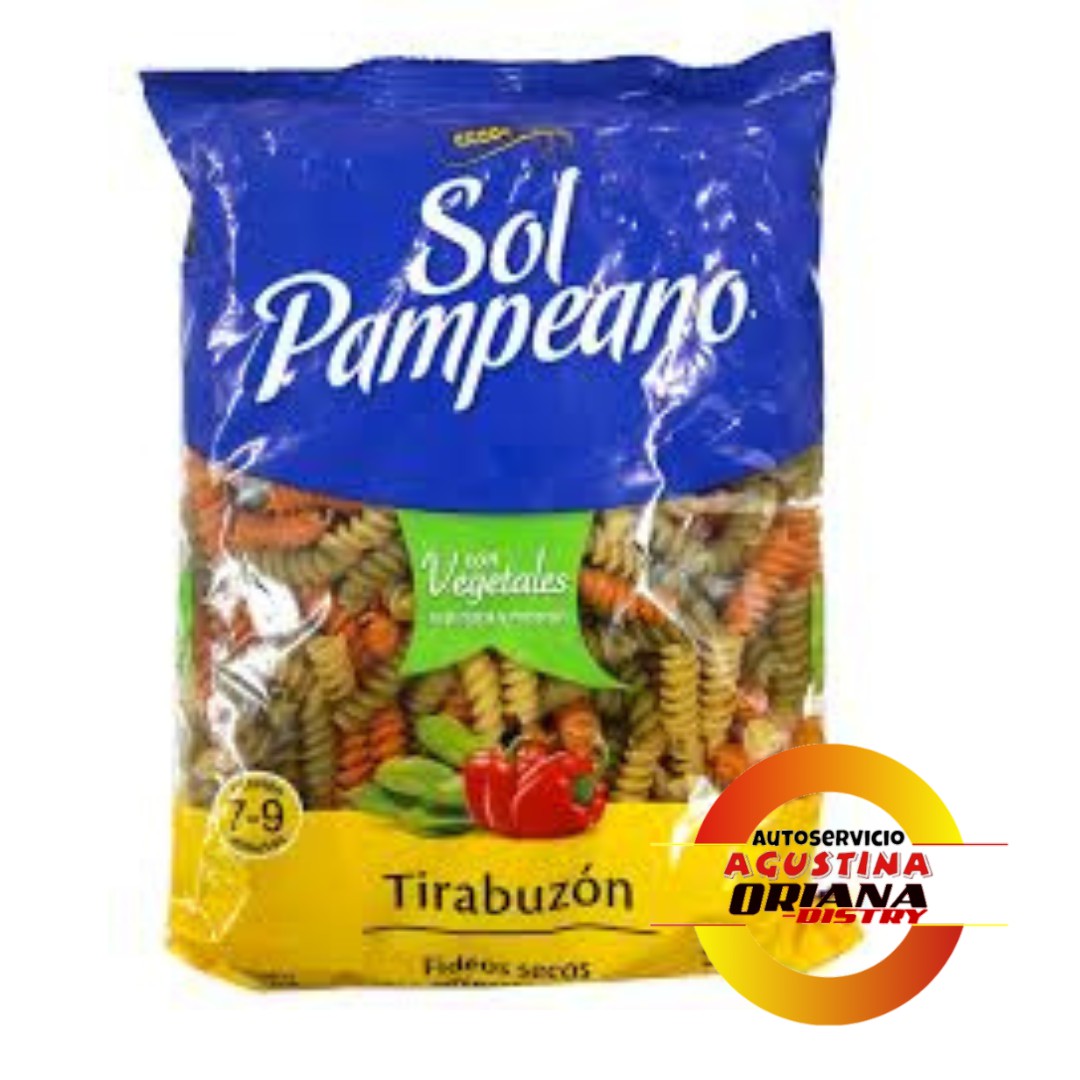 FIDEO SOL PAMPEANO COLOR TIRABUZON