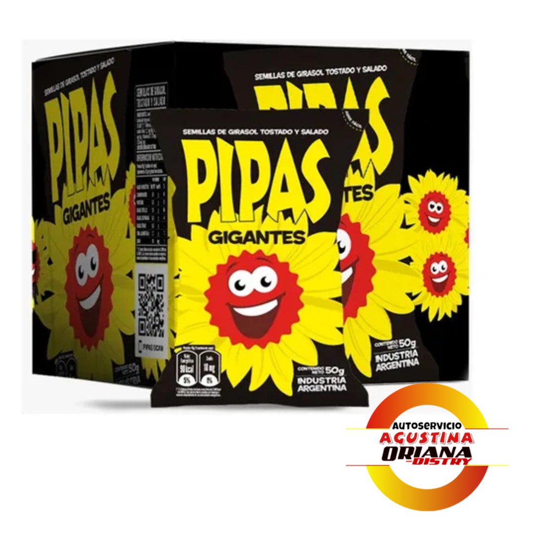 PIPAS GIGANTES X CAJA 12UX50G
