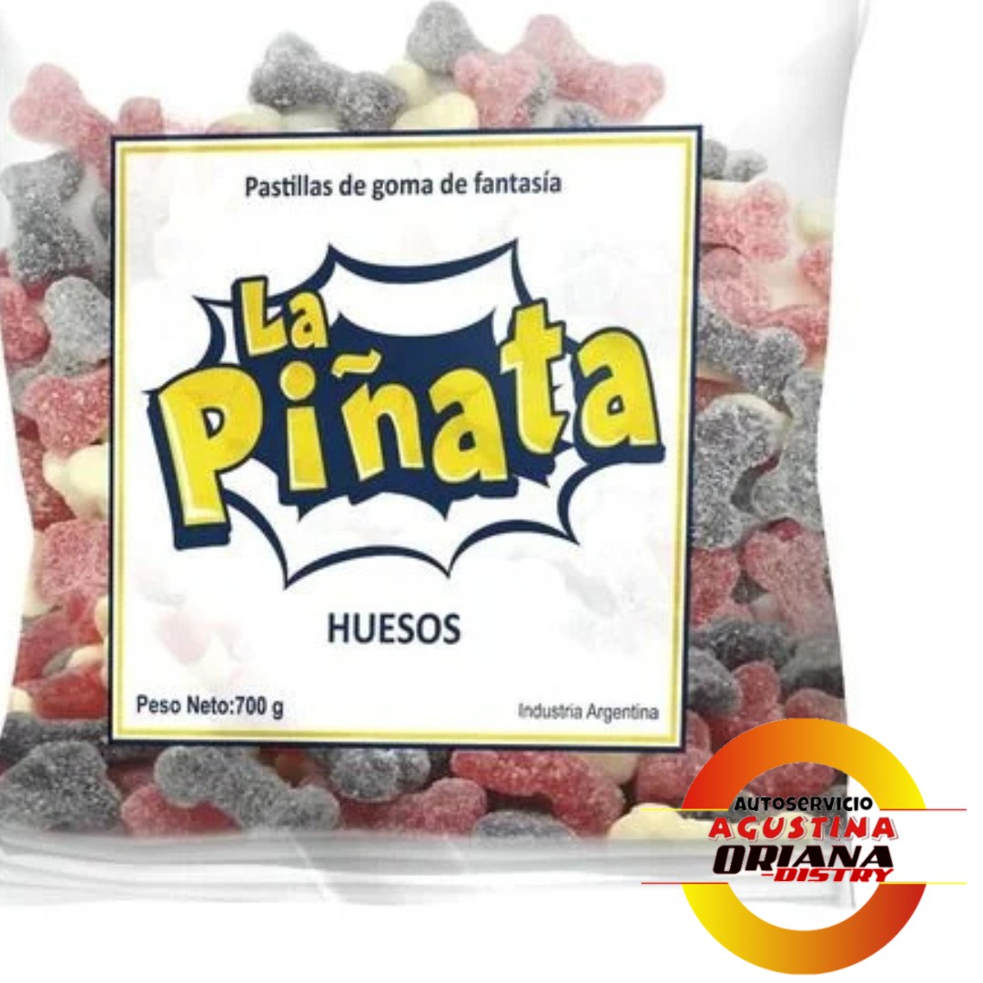GOMITAS LA PIÑATA 700G HUESOS
