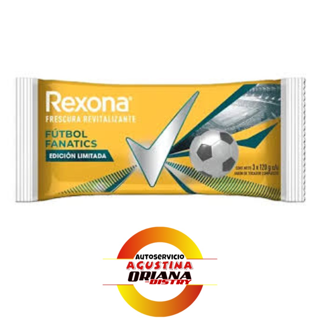 JABON REXONA X3 FUTBOL FANATICS