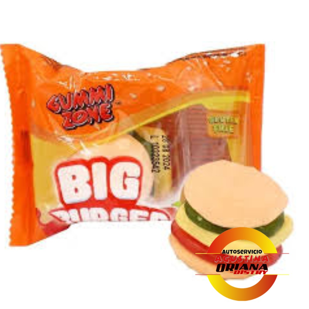 GUMMI ZONE BURGER XXL  X 24 UNIDADES