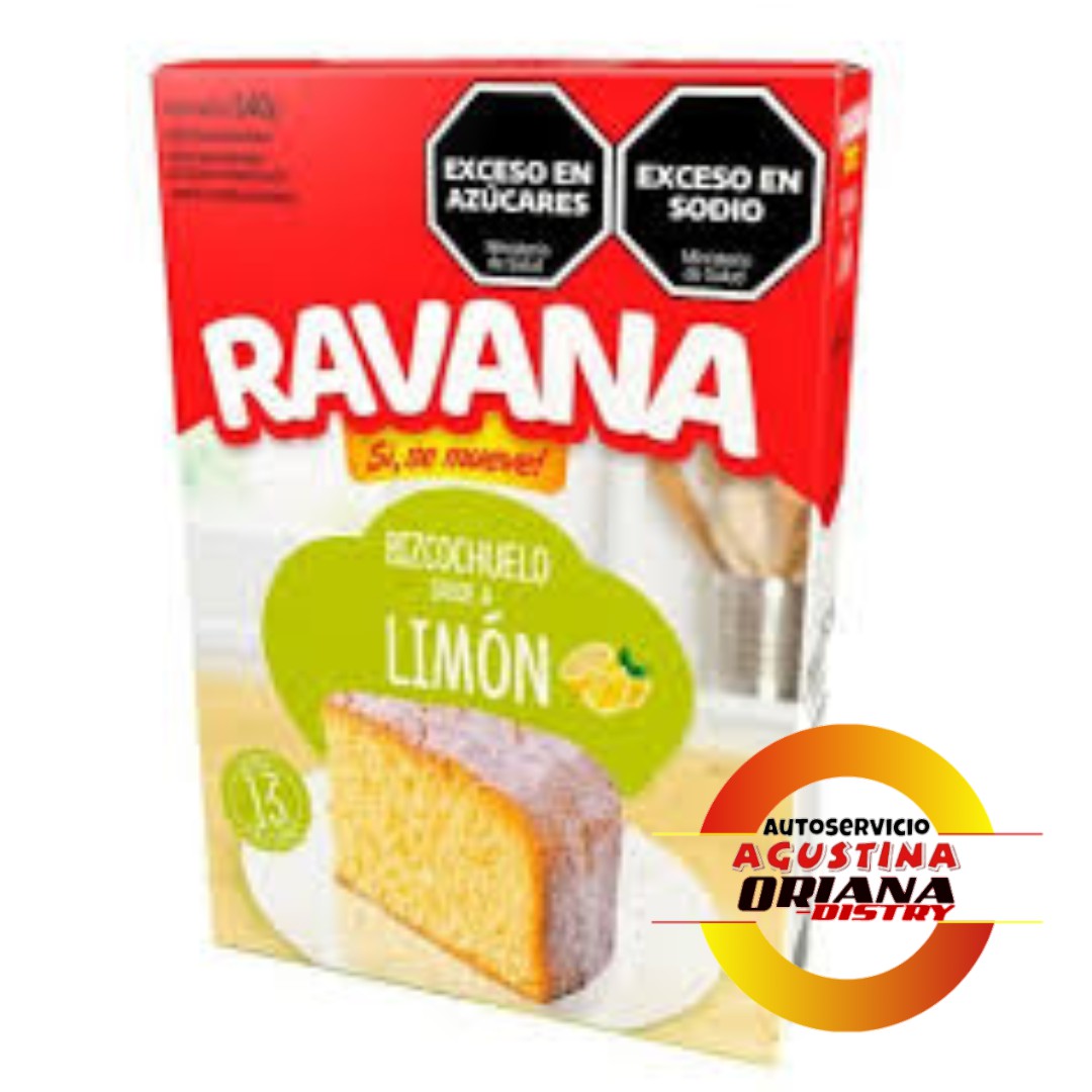 BIZCOCHUELO 540G RAVANA LIMON