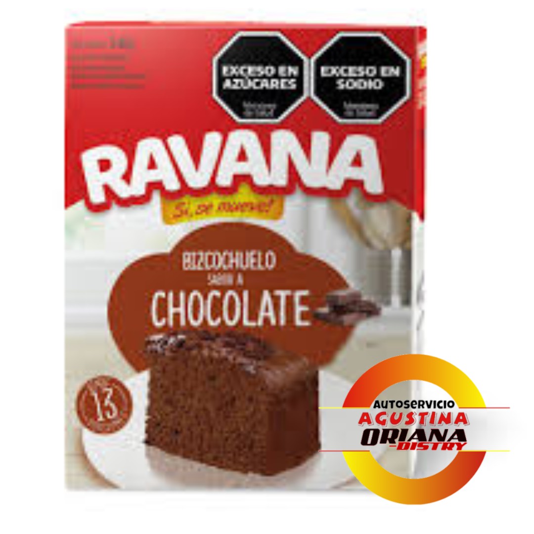 BIZCOCHUELO 540G RAVANA CHOCOLATE