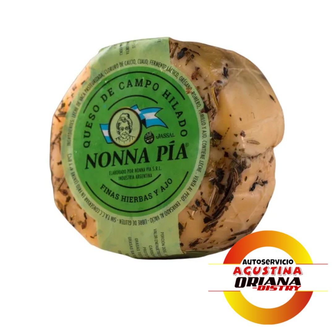 QUESO DE CAMPO NONNA PIA FINAS HIERBAS Y AJOL