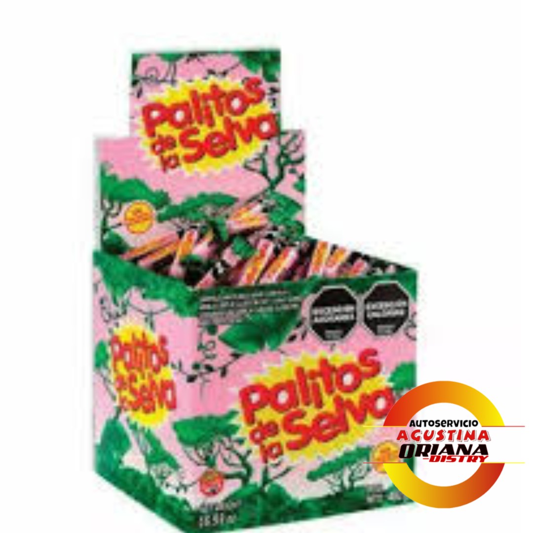 CARAMELOS PALITOS DE LA SELVA 480G CAJITA