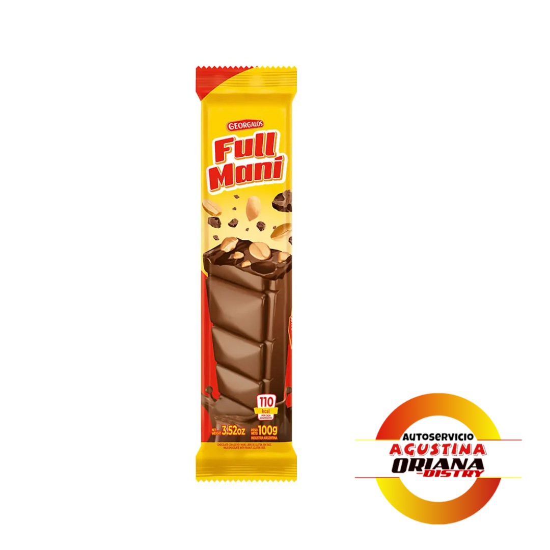 CHOCOLATE FULL MANI 90G GEORGALOS