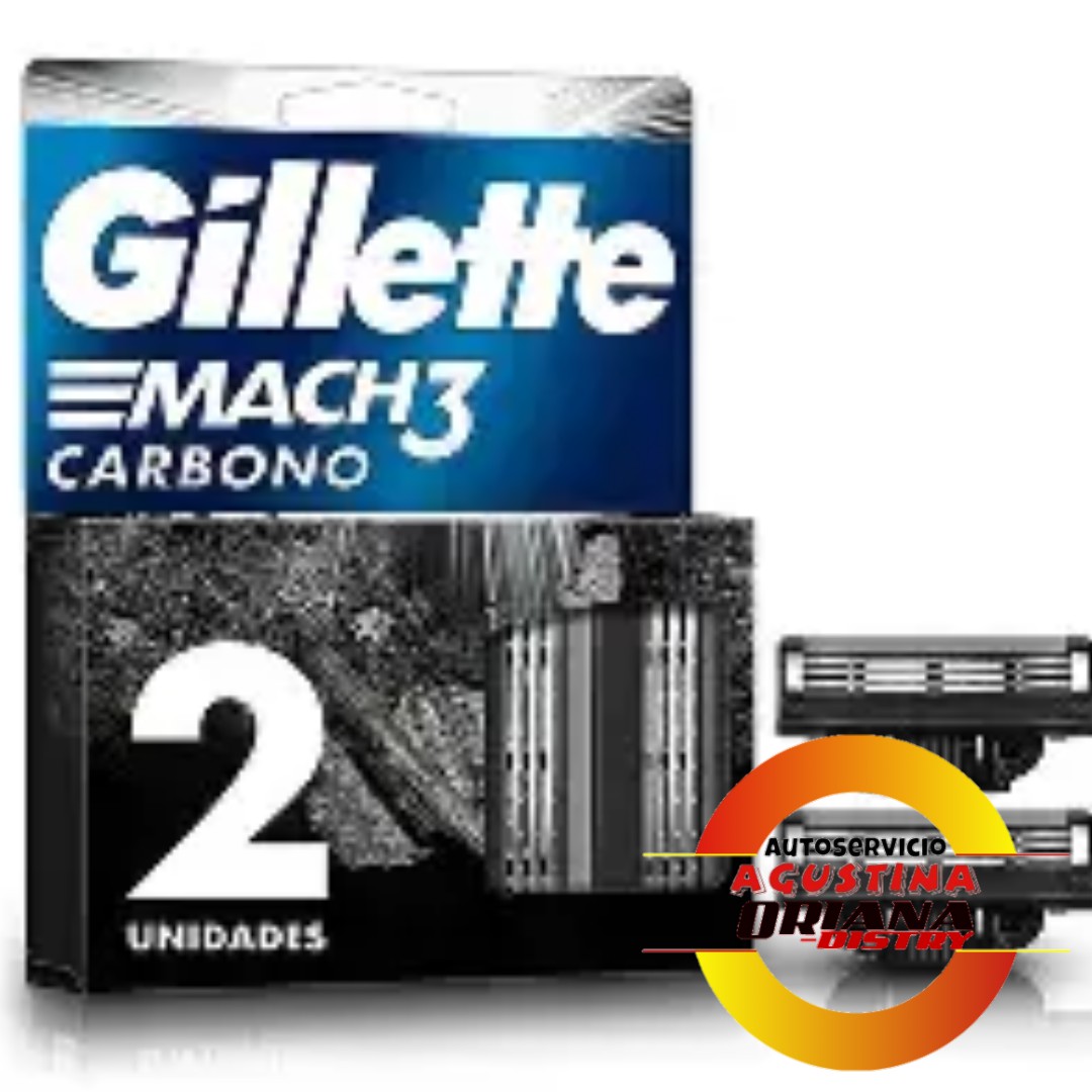GILLETTE MACH3 CARBONO X2UNI