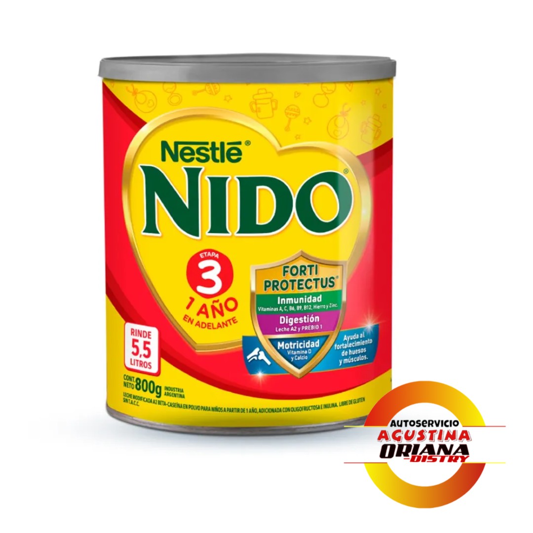 LECHE NIDO ETAPA 3 800G POLVO