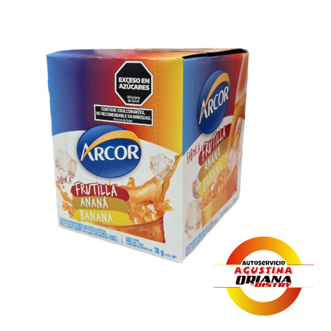 JUGO ARCOR 18X15 FRUT, ANANA, BANANA
