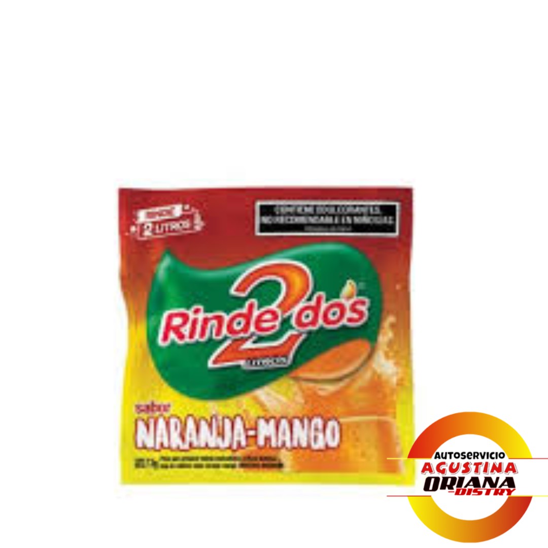 JUGO RINDE DOS CAJA X 10U NARANJA MANGO