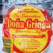 TAPA DE EMPANADAS DOÑA GRINGA