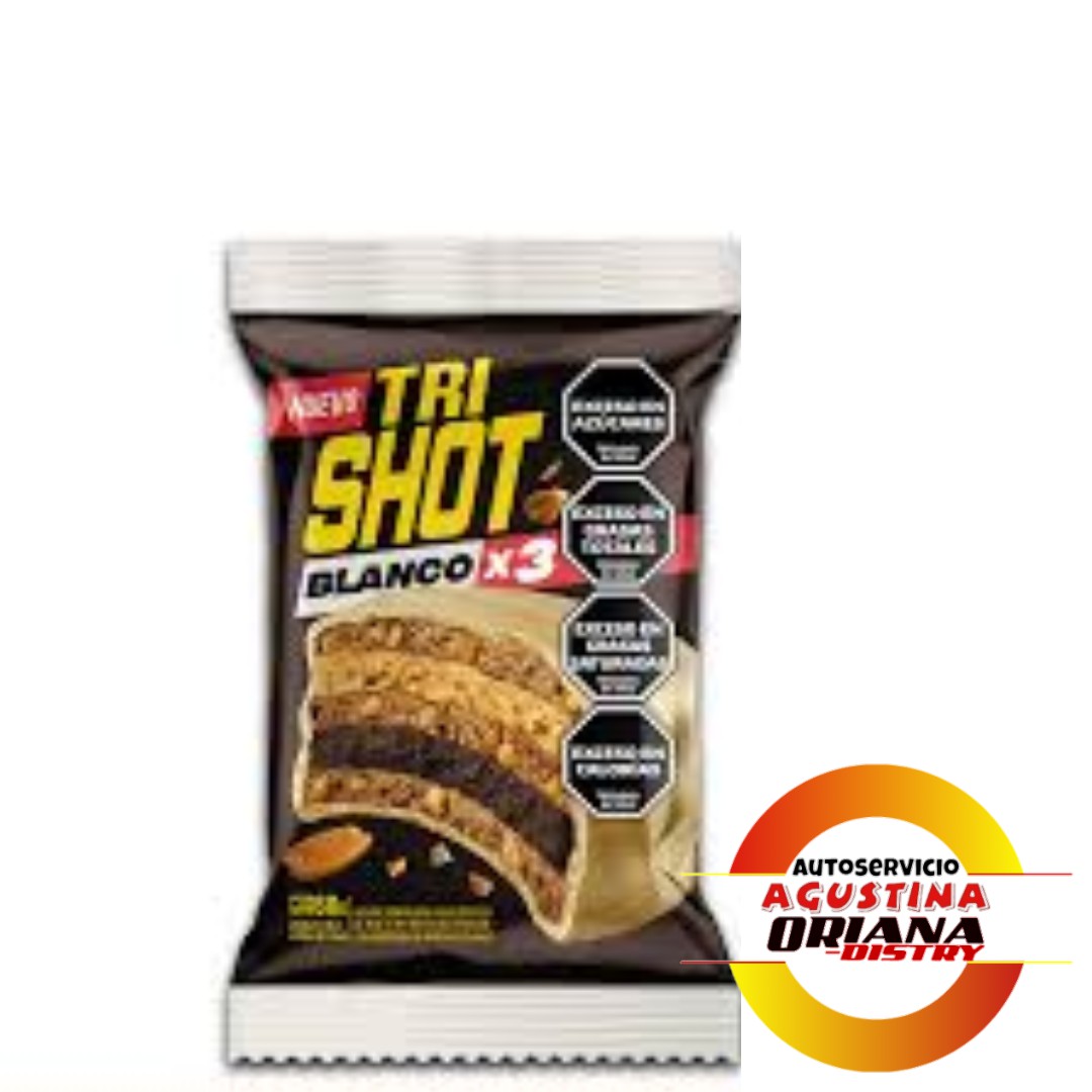 ALFAJOR TRIPLE TRISHOT NEGRO