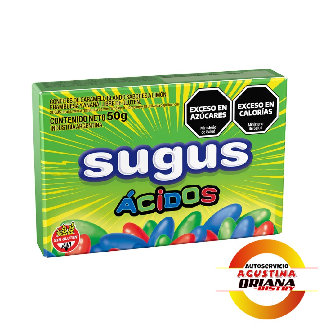 SUGUS CONFITADOS 50G ACIDOS