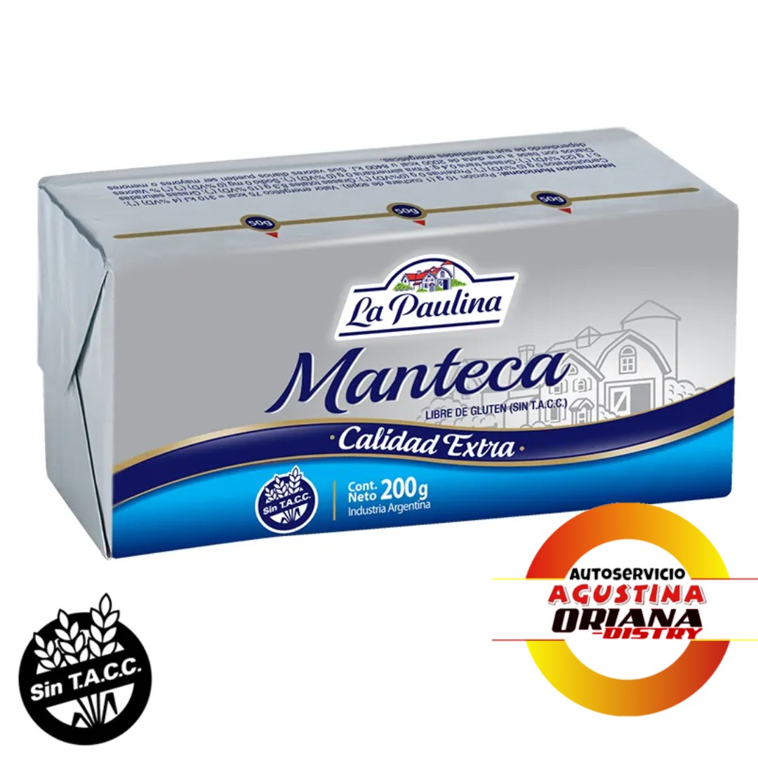 MANTECA 200G LA PAULINA