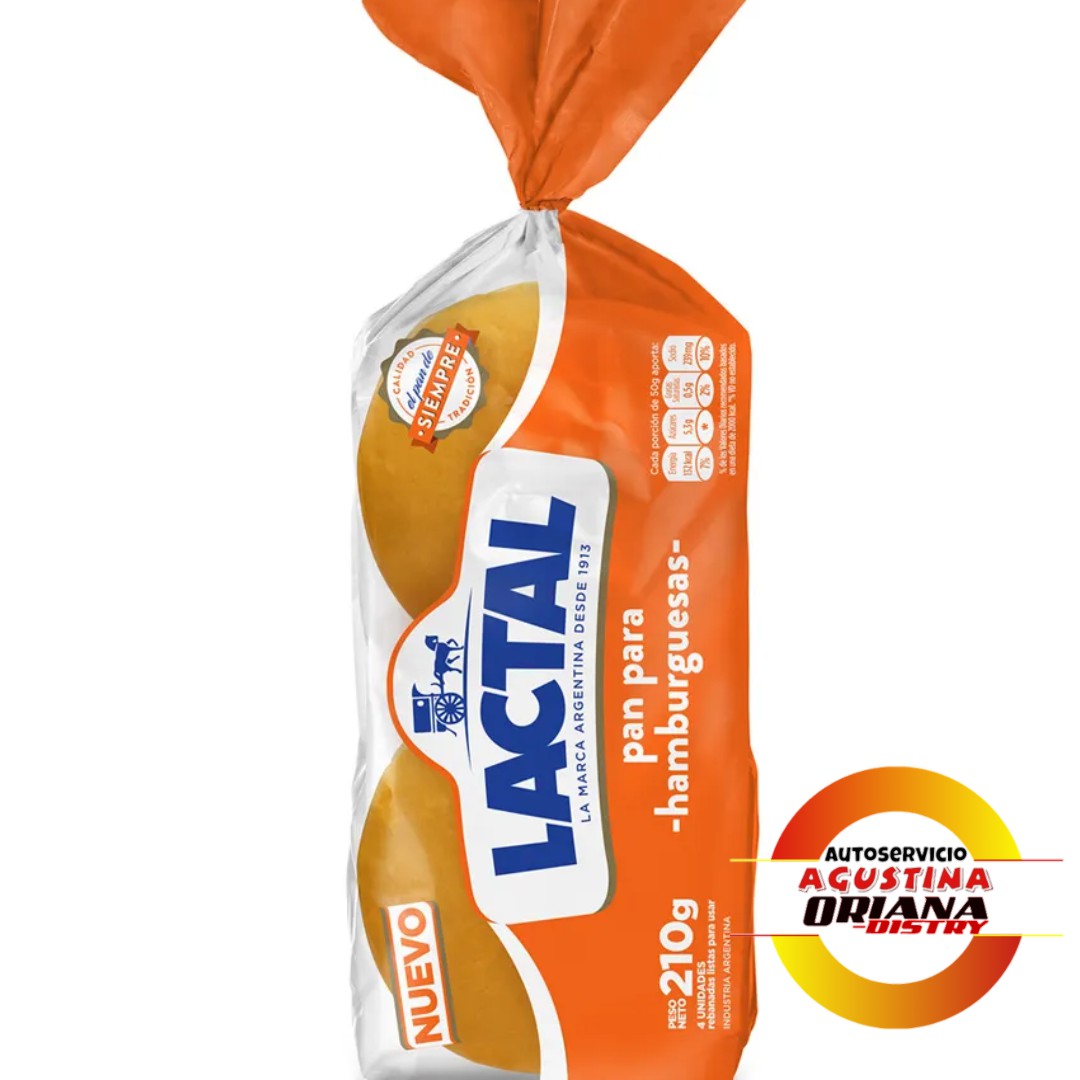 PAN DE HAMBURGUESA LACTAL
