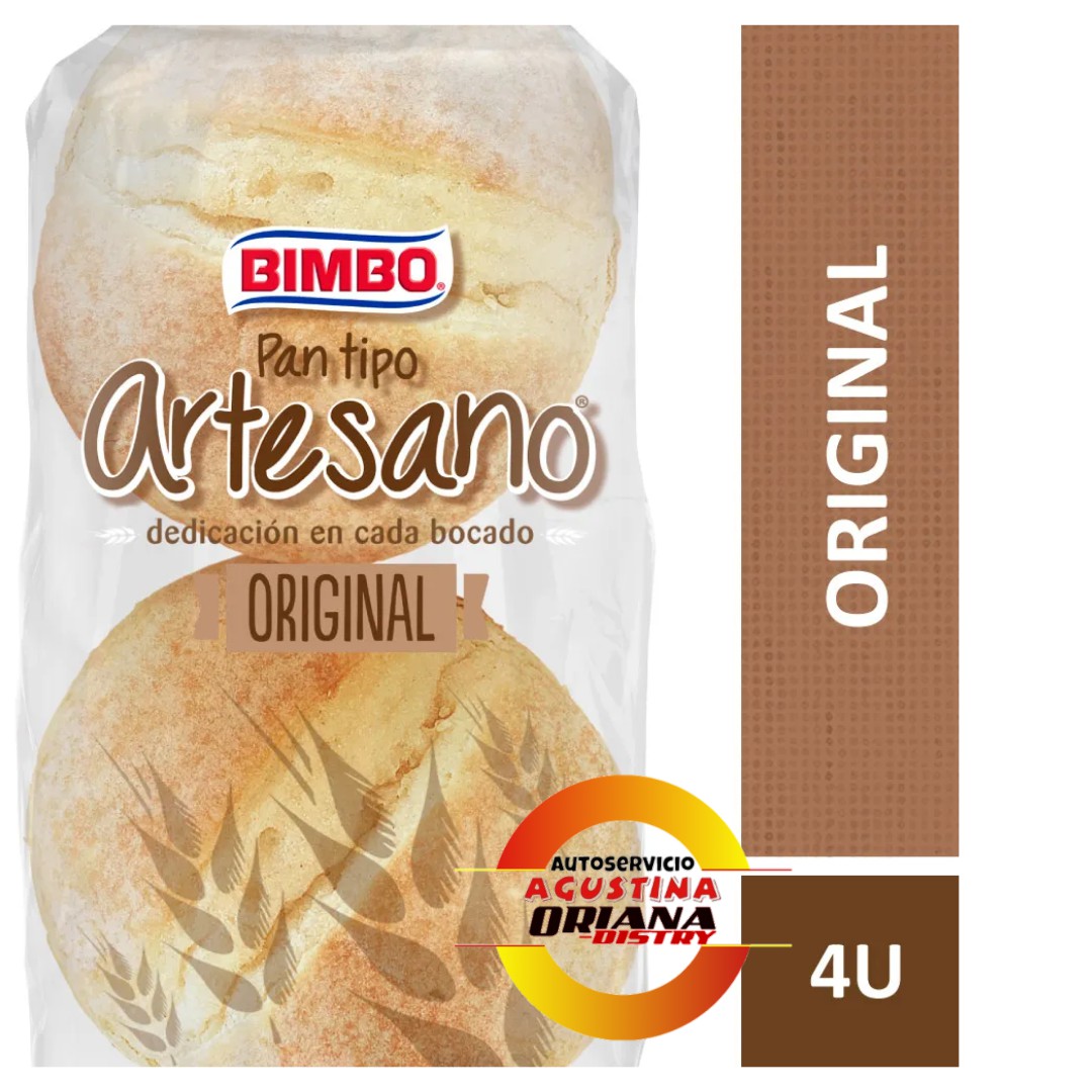 PAN DE HAMBURGUESA BIMBO ARTESANO - ORIGINAL