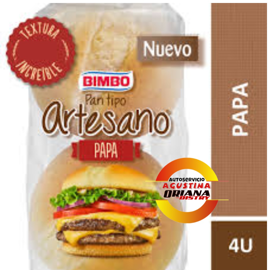 PAN DE HAMBURGUESA BIMBO ARTESANO - PAPA