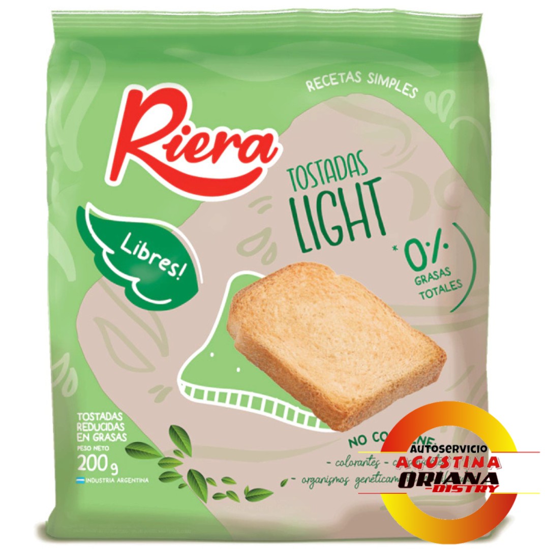GALLETITAS 200G TOSTADAS LIGHT RIERA