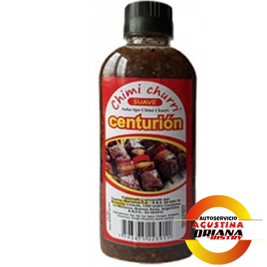 CONDIMENTO CHIMICHURRI PICANTE 250CC BOTELLA CENTURION