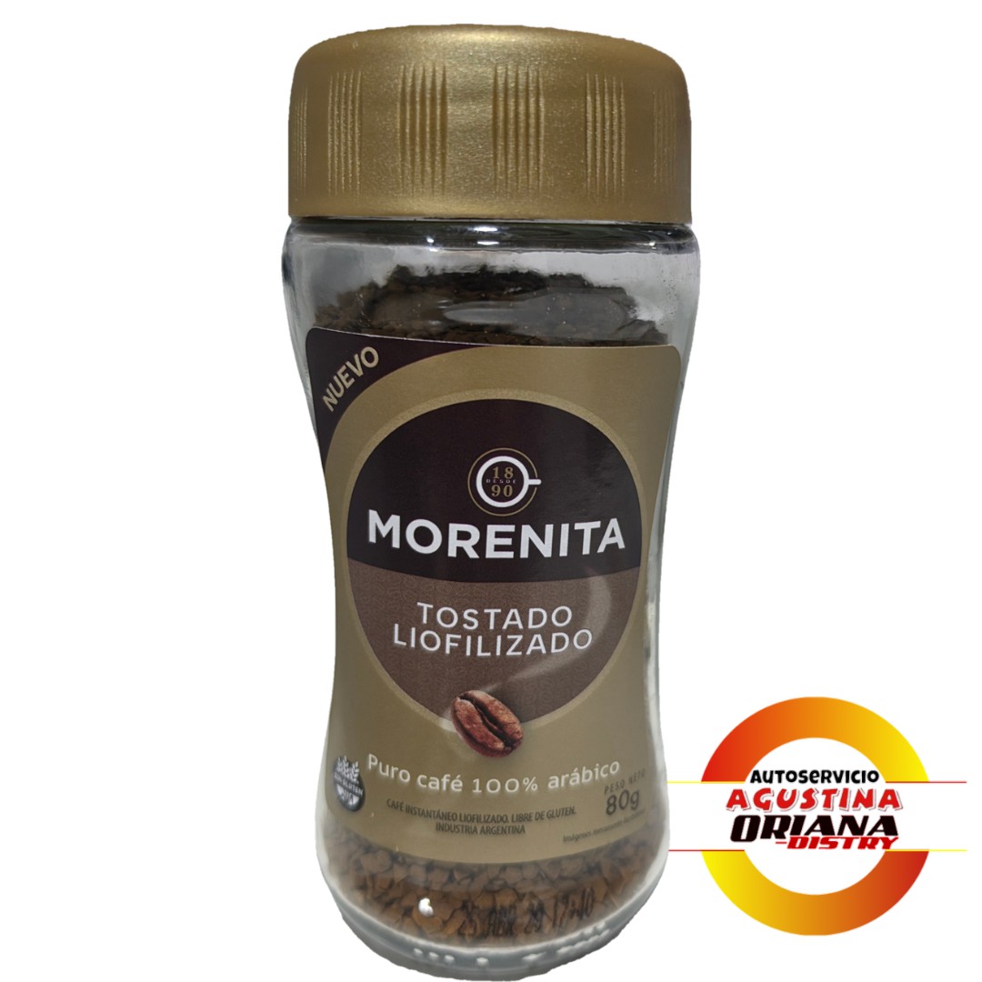 CAFE INSTANTANEO MORENITA 80G TOSTADO LIOFILIZADO