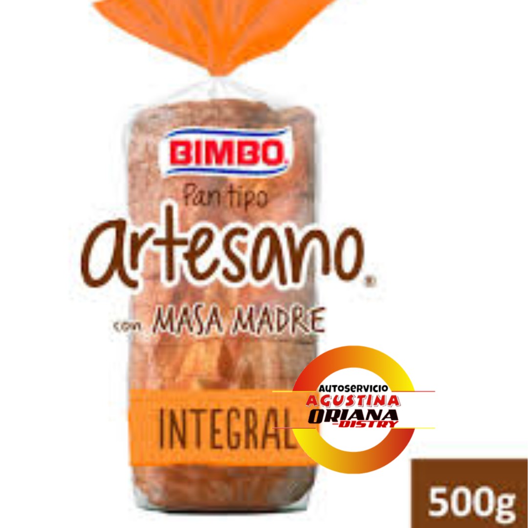PAN LACTAL BIMBO ARTESANO INTEGRAL 500G