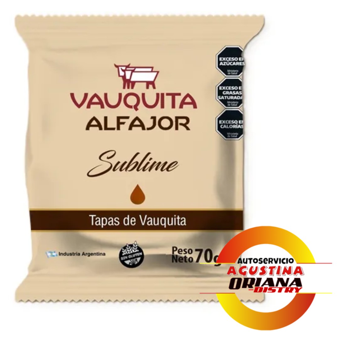 ALFAJOR VAUQUITA SUBLIME 70G