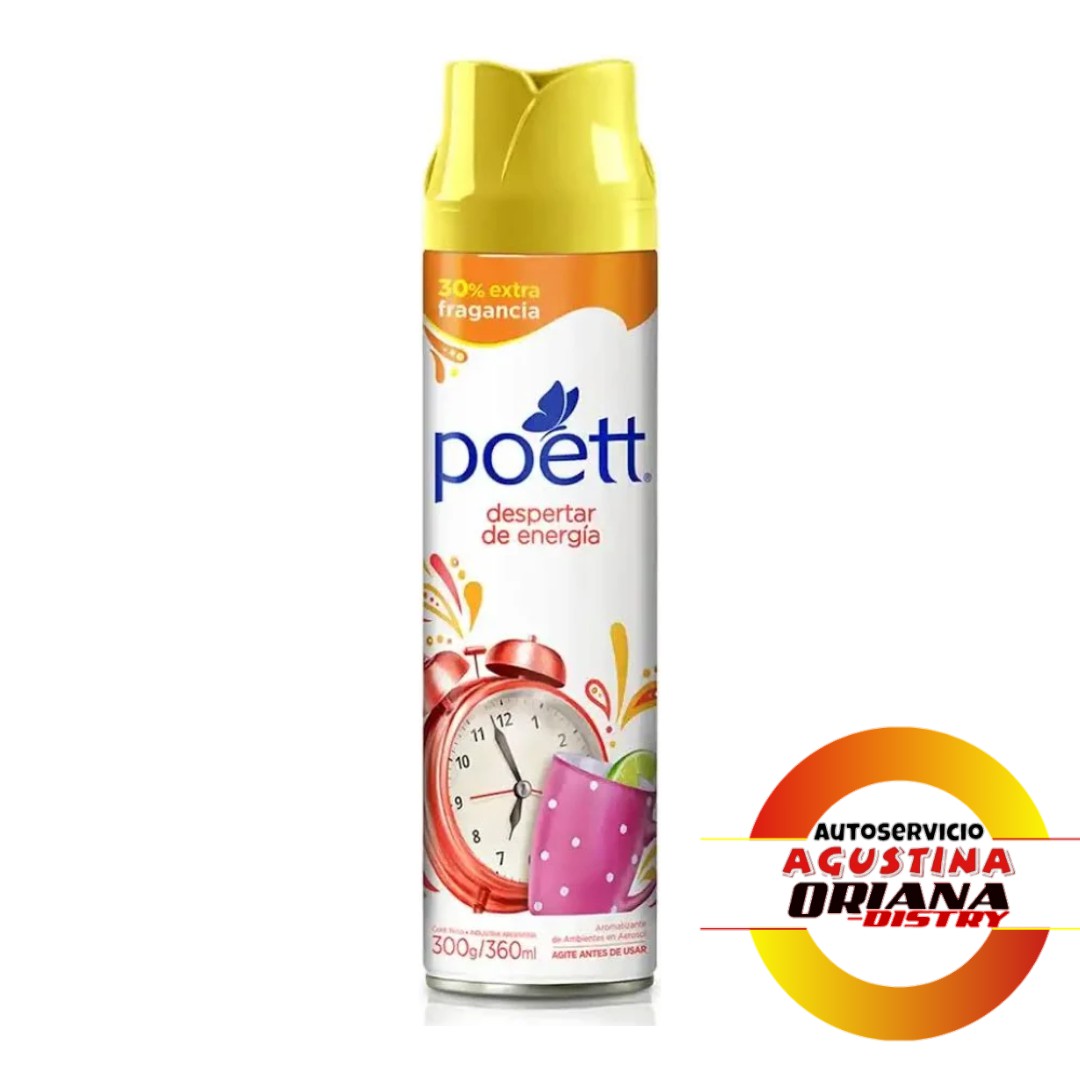 POETT AEROSOL 360ML DESPERTAR DE ENERGIA
