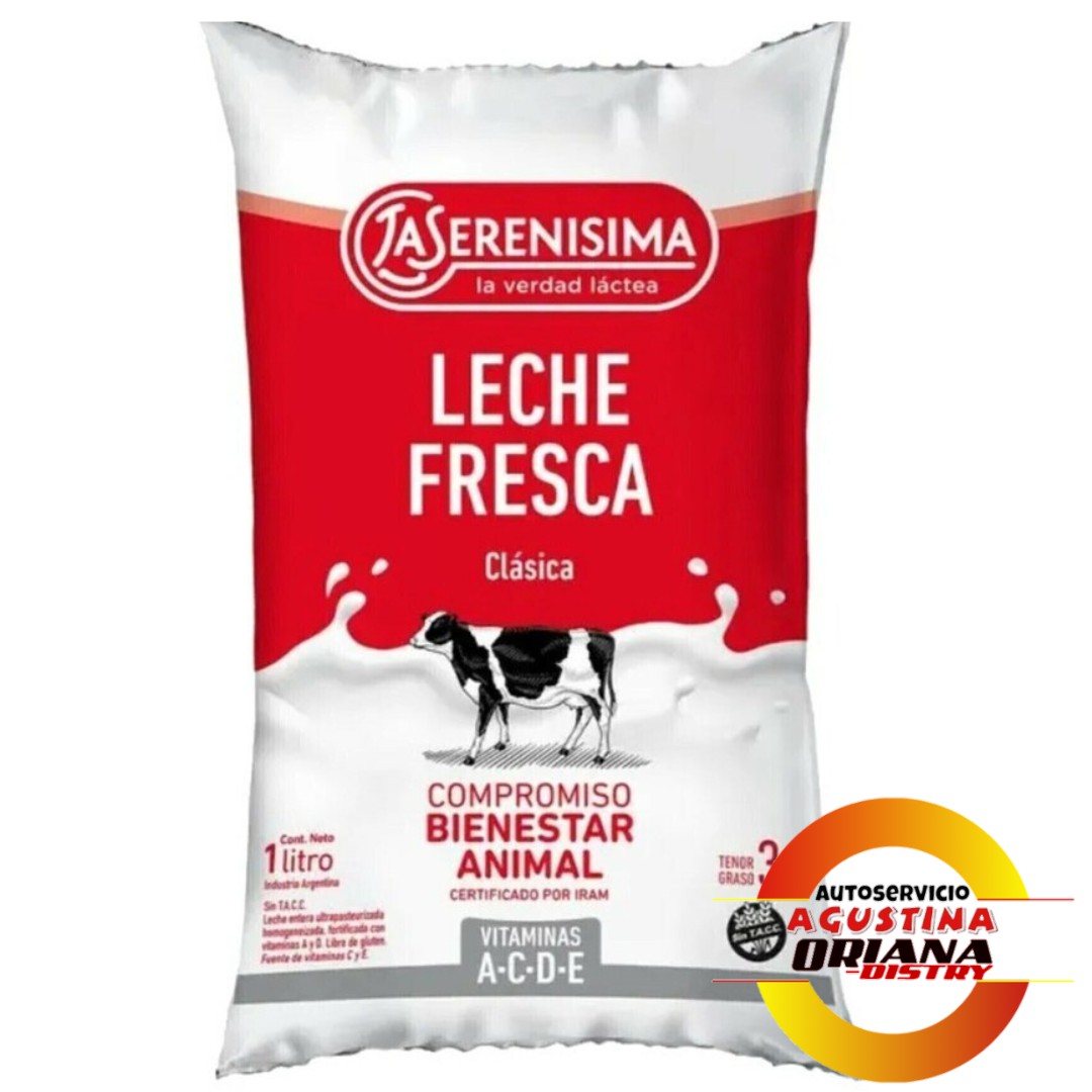 LECHE 1L SERENISIMA Nº3 SACHET ROJA